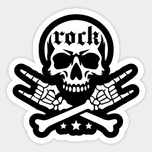 rock skull Sticker